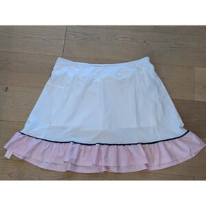 Addison Bay White and Pink Skort